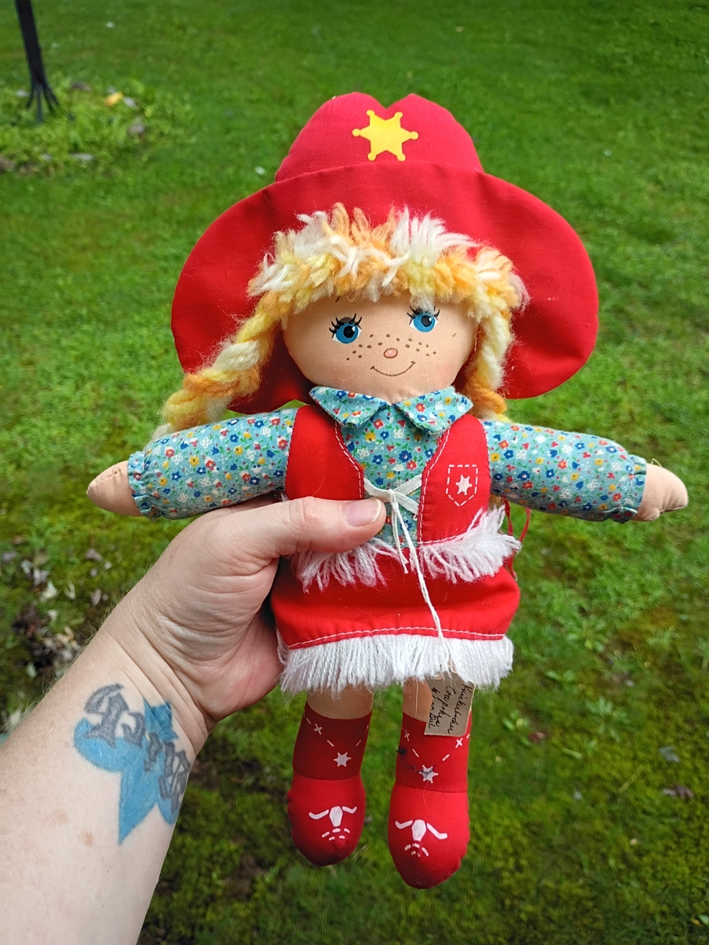 Vintage 80’s Knickerbocker Cowpokes Ruth Morehead Rag Doll Plush
